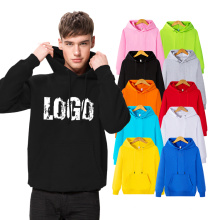 Sports Fitness 100% Cotton Embroidered Hoodies Long Sleeve Embroidery Men's Custom Hoodie